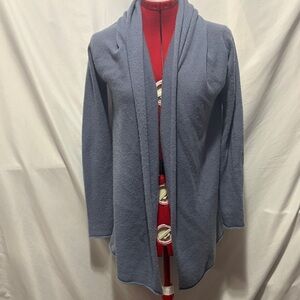 Club Monaco Draped Cardigan Slate Blue Women's XS281